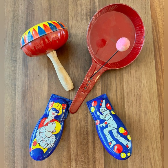 Set of Vintage Noisemakers